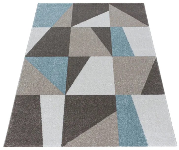 Ayyildiz, Kusový koberec Efor 3716 blue, 80x250, hnedá, obývacia izba