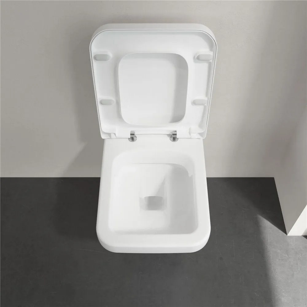 VILLEROY &amp; BOCH Architectura Combi-Pack, závesné WC s DirectFlush + WC sedátko s poklopom, s QuickRelease a Softclosing, biela alpská, 5685HR01