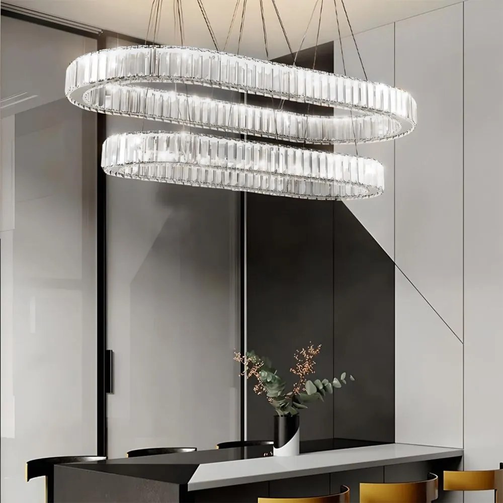 Toolight Toolight, LED stropné svietidlo 100x39 cm, 72W, APP1546-CP2, chrómová, OSW-05475