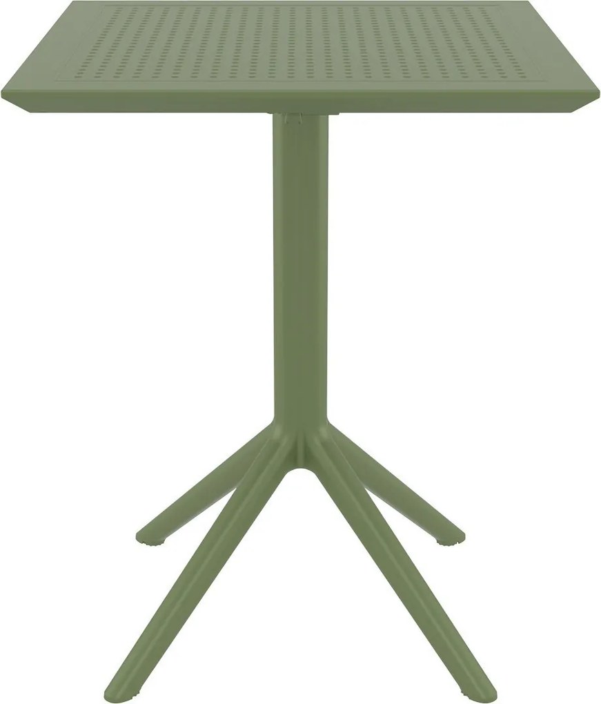 SKY FOLDING 60 sklopný záhradný stôl olive green