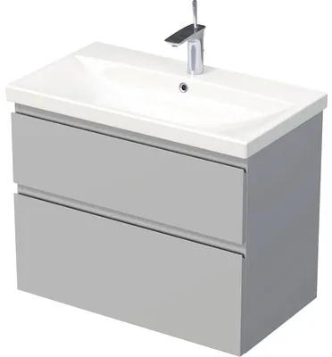 Kúpeľňová skrinka s umývadlem Intedoor LANDAU šedý matný 80 x 65 x 45 cm