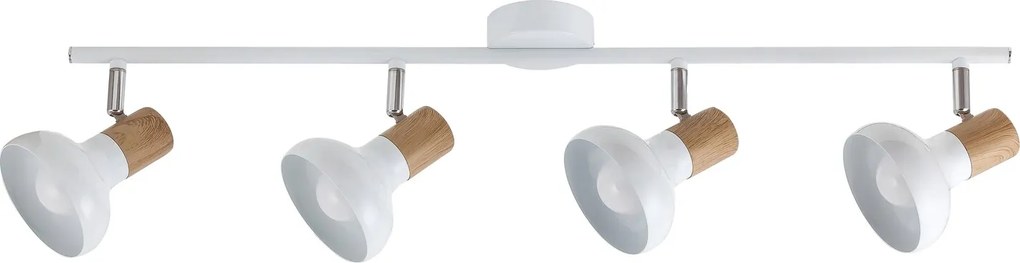 Rabalux HOLLY stropné bodové svietidlo max. 4x40W | E14 | IP20 - biela, svetlé drevo