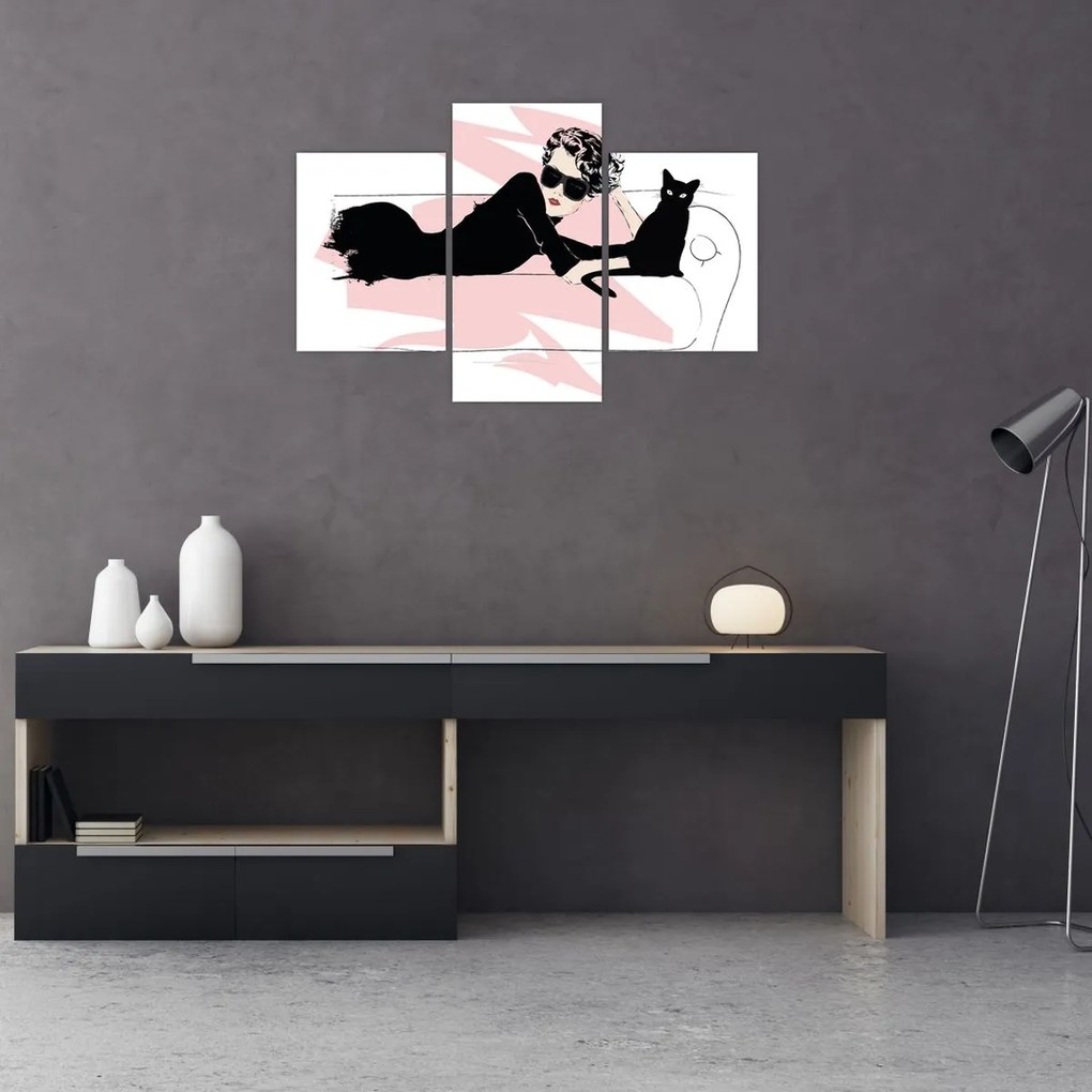 Obraz - Fashion lady (90x60 cm)