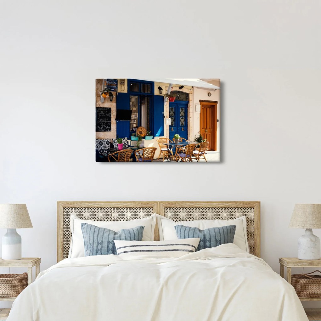Obraz - Grécke posedenie (90x60 cm)