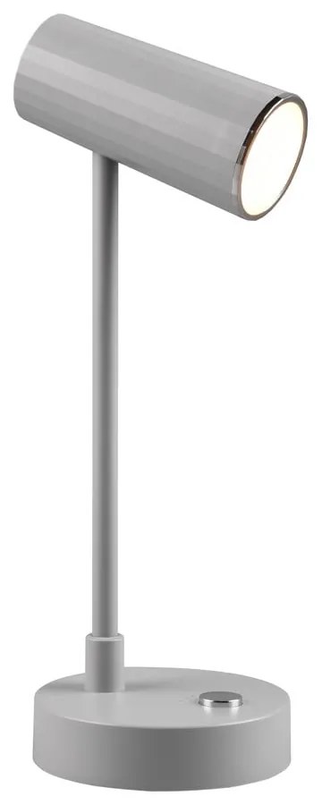 Svetlosivá LED stolová lampa so stmievačom (výška 28 cm) Lenny – Trio