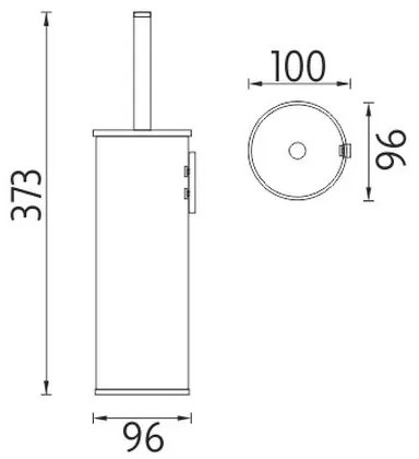 NIMCO UN 13094E-26 - WC kefa UNIX lesklý chróm