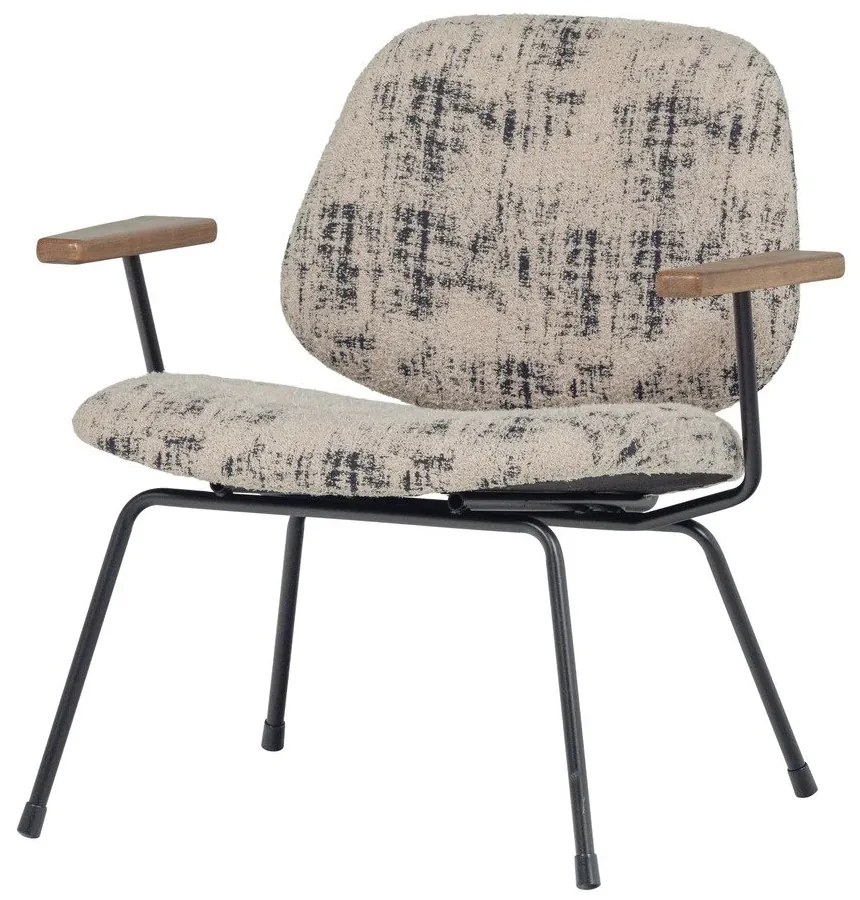 Béžové ženilkové kreslo Aure – WOOOD