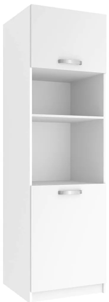 Vysoká kuchynská skrinka Belini pre vstavanú rúru 60 cm biely mat  TOR SSP60/0/WT/WT/0/U