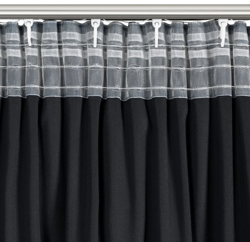 ZATEMŇOVACÍ ZÁVES NA PÁSKE CARLI 140X270 CM ČIERNA