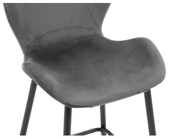Sivá barová stolička LAIKA