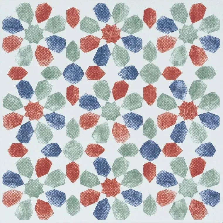 Vinylové samolepiace podlahové štvorce 274-5073, rozmer 30,5 cm x 30,5 cm, Španielske kvety, D-C-HOME