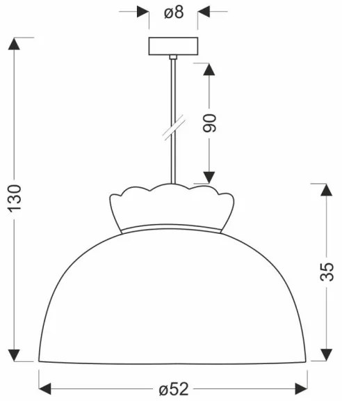 Luster na lanku ROSSINI 1xE27/40W/230V