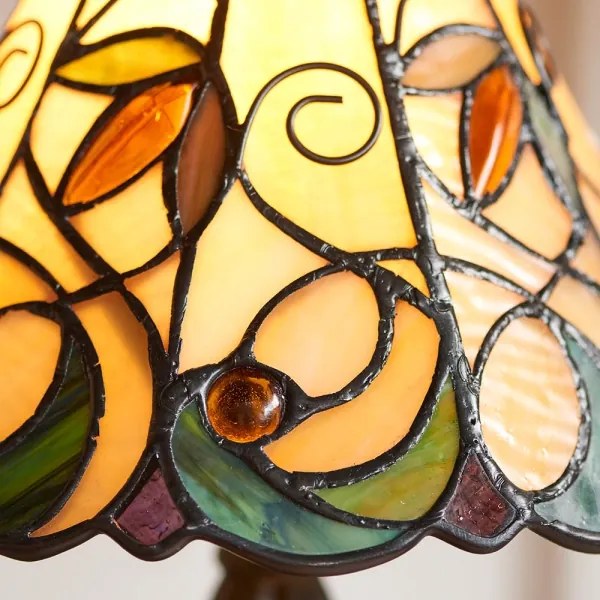 Endon 64196 - Stolná lampa Tiffany JAMELIA 1xE14/40W/230V pr. 20 cm