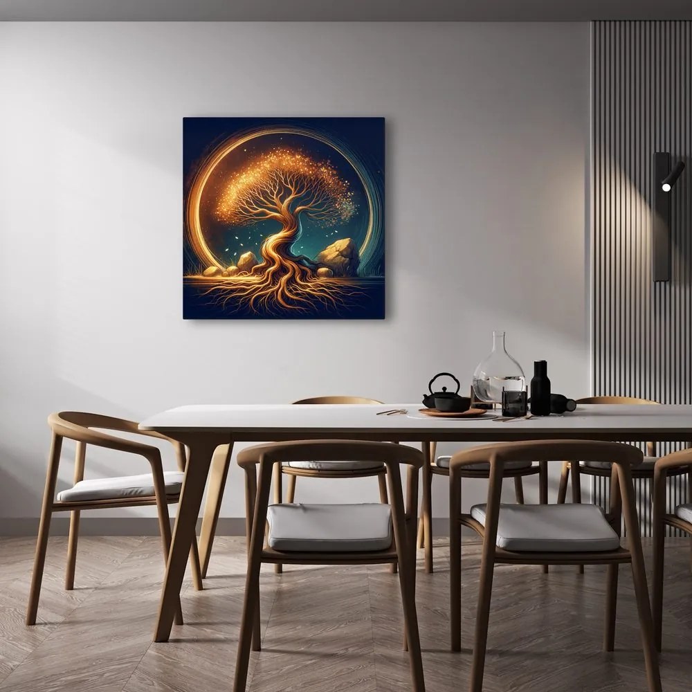 Obraz magický strom života v noci