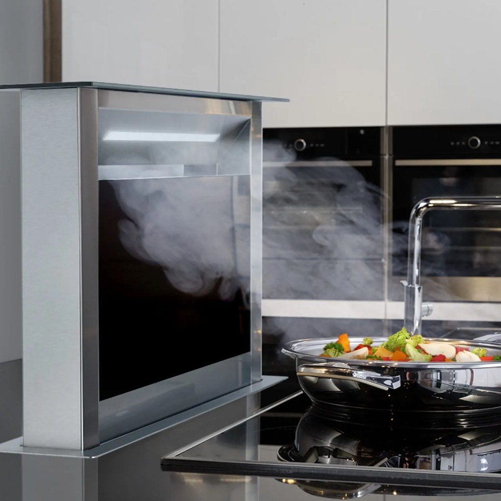 Klarstein Royal Flush Eco, digestor, 60 cm, výsuvný, 576 m³/h, A+, čierny