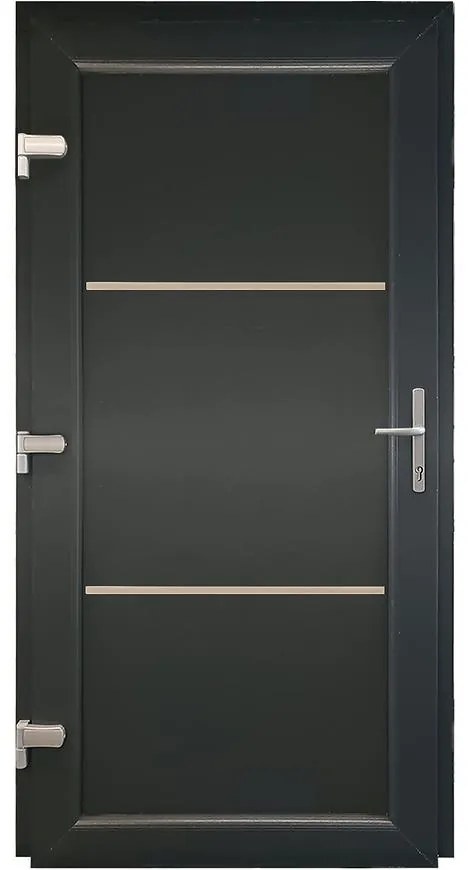 Dvere vchodové Split D35 98x198x7 90L antracit
