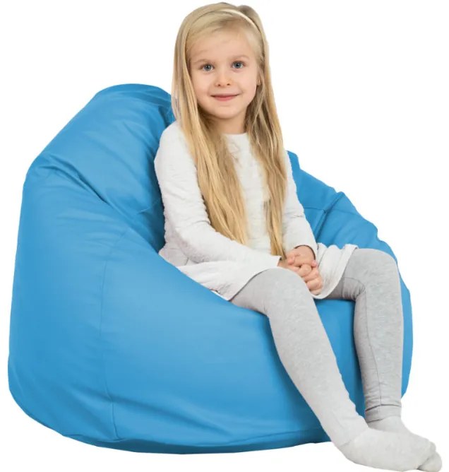 Sedací vak SAKO blankitný ekokoža