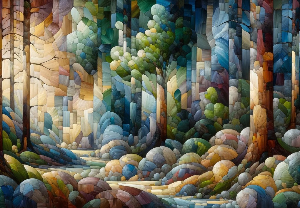 Fototapeta - Lesná koláž (147x102 cm)