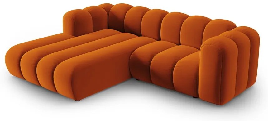 Oranžová rohová pohovka (ľavý roh) Lupine – Micadoni Home