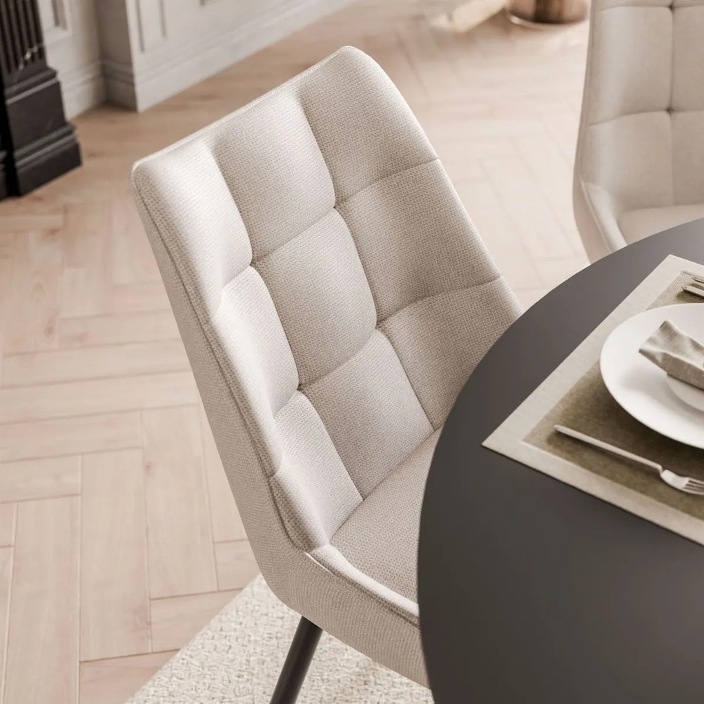 JEDÁLENSKÝ SET LANDRY ČIERNY STÔL + 4 STOLIČKY