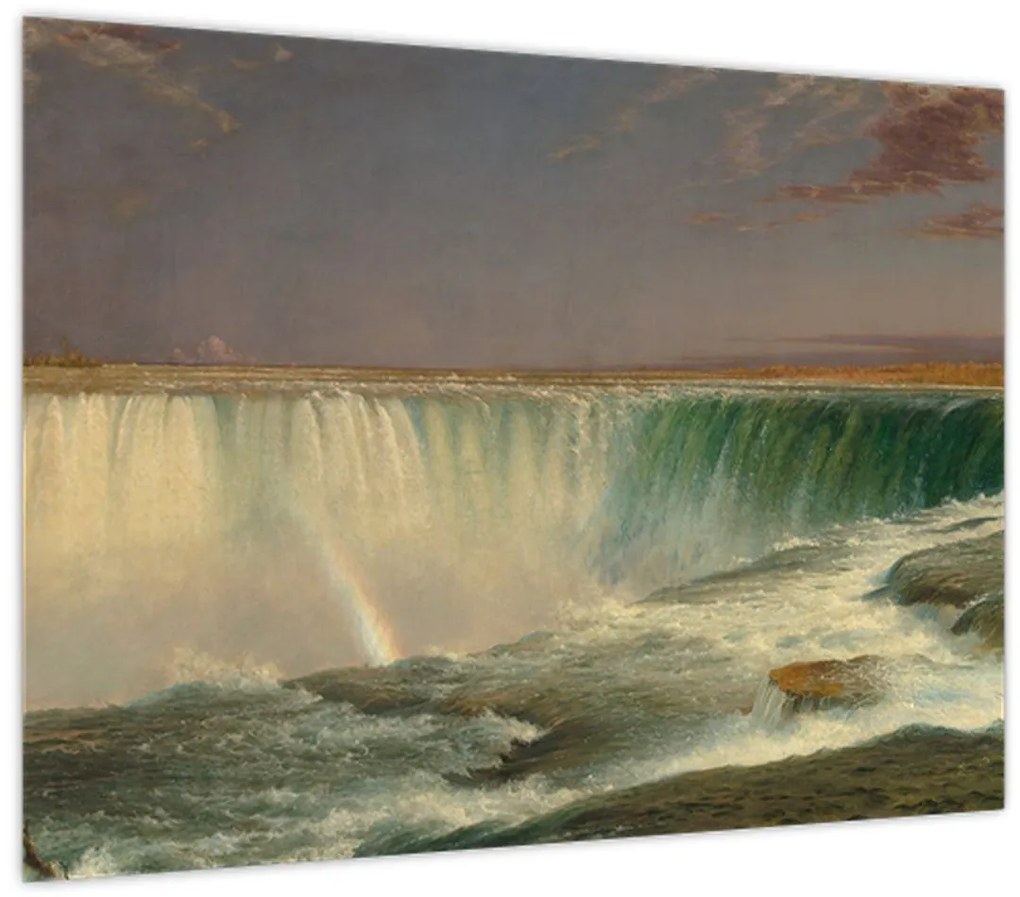 Sklenený obraz - Frederic Edwin Church, Niagara, reprodukcia (70x50 cm)