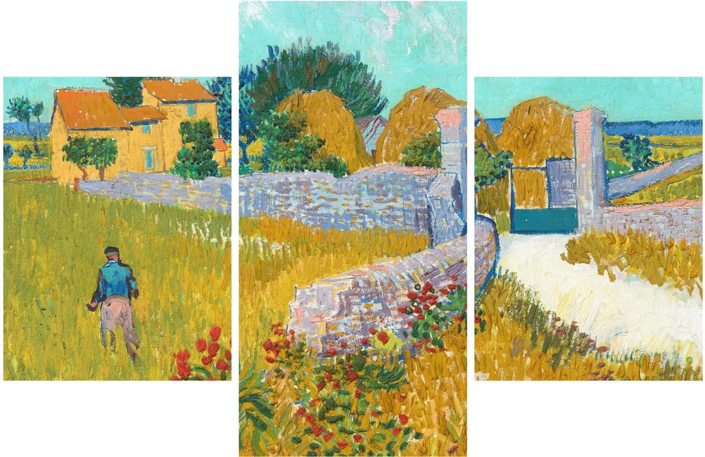 Obraz - Vincent van Gogh, Farmhouse in Provence, reprodukcia (90x60 cm)