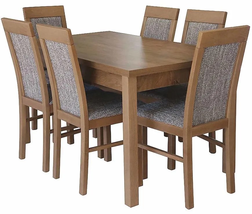 Jedálenská zostava Marzena 1+6 dub lefkas