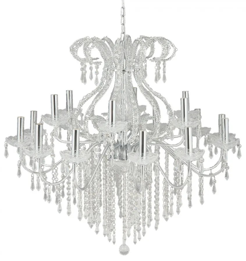 Strieborný krištáľový luster Ø85*71