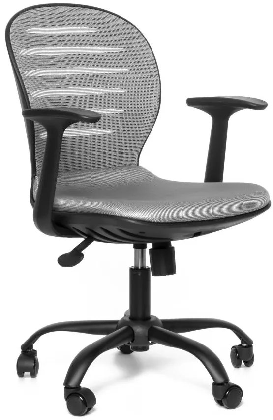 SEGO Študentská kancelárska stolička COOL BLACK šedá