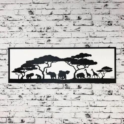 Drevený obraz na stenu - Africa 100x32 cm