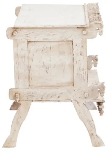 furniture-nabytek.cz - Masívna komoda Damchaya II z mangového dreva, lakovaná, biela