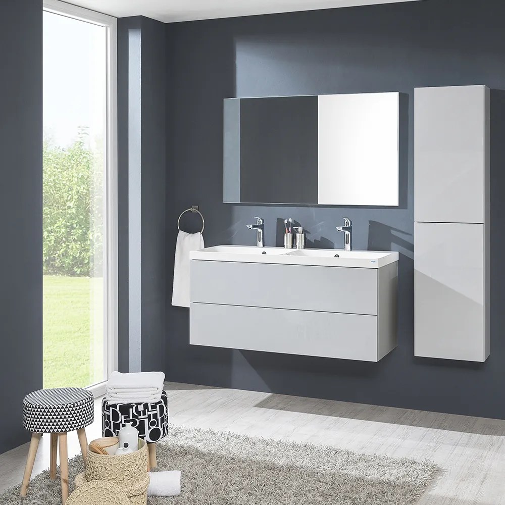 Mereo, Mereo Aira, kúpeľňová skrinka 170 cm vysoká, ľavé otváranie, Multidecor, Dub Wotan, MER-CN794LNDWOT
