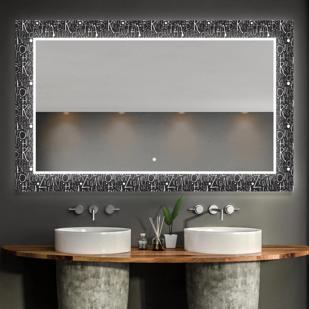 Dekoratívne zrkadlo s LED podsvietením do kúpeľne - Gothic