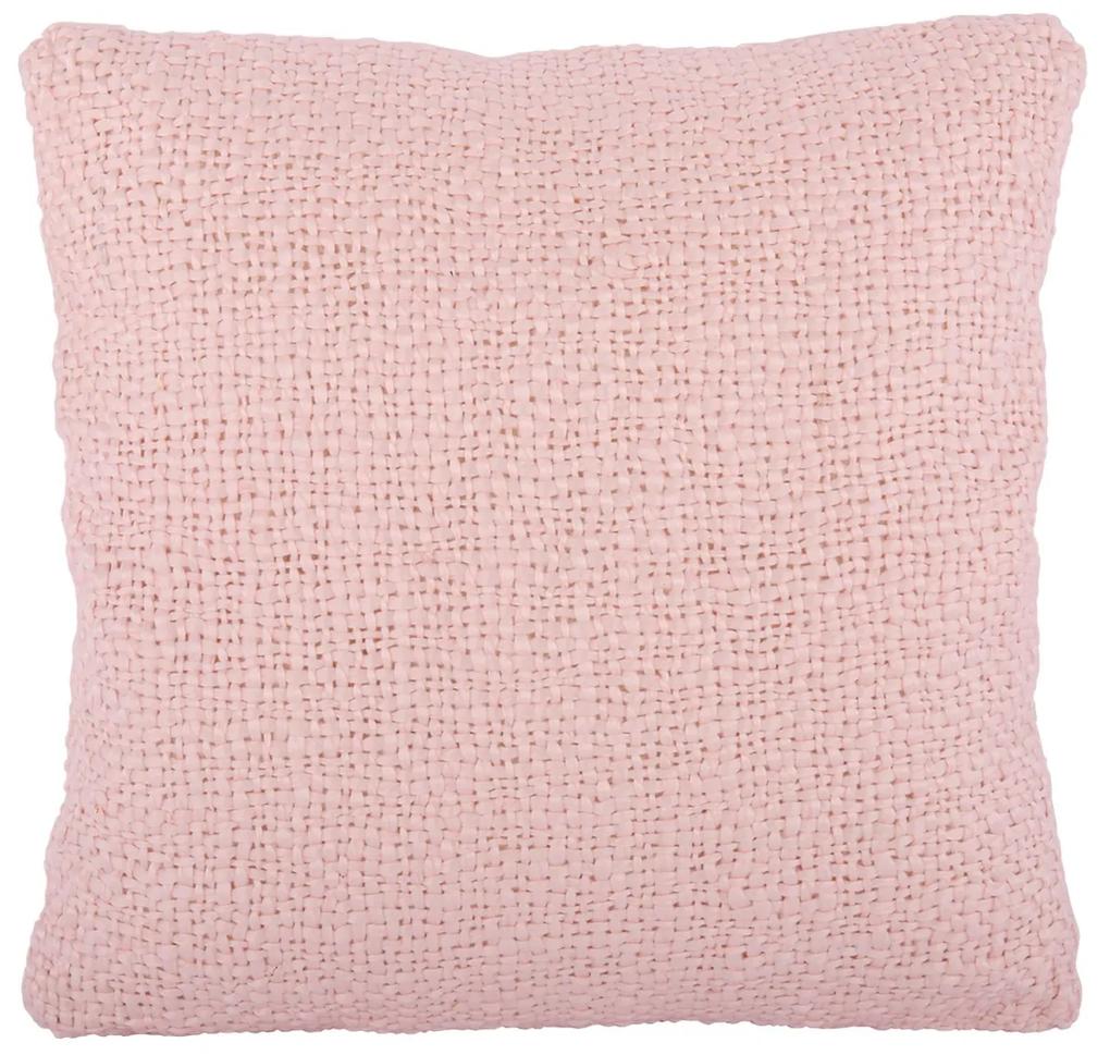 Růžový vankúš s výplňou Ibiza  blush pink - 45 * 45cm