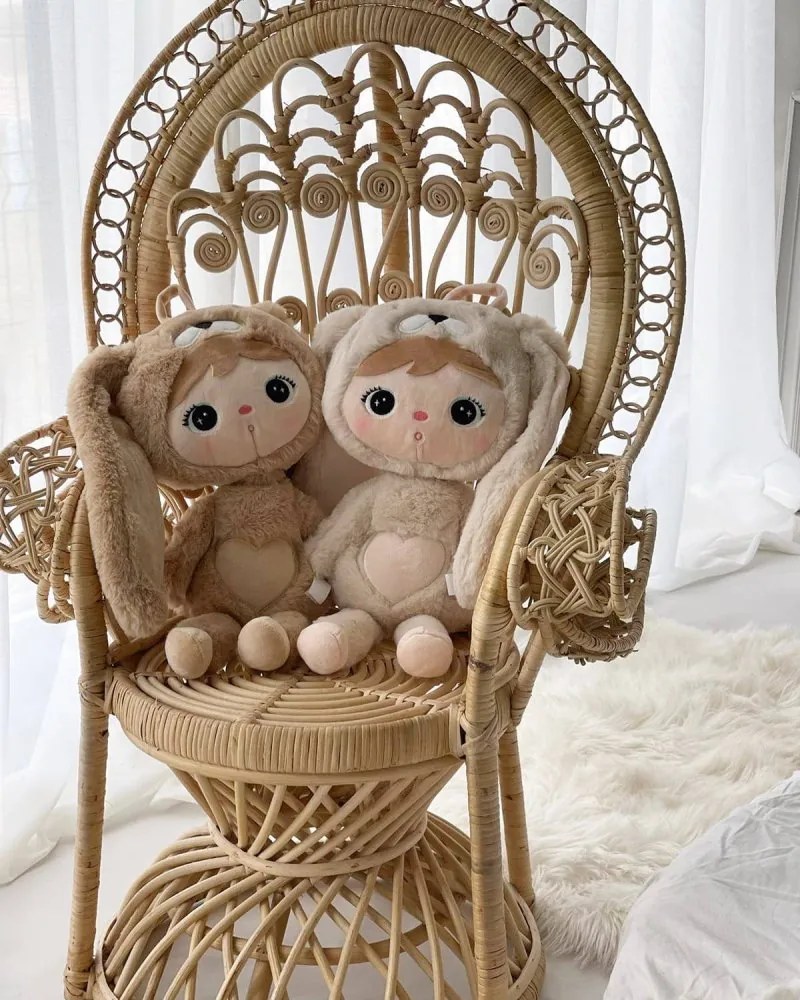 Bábika králik béžový s menom Lili 48 cm