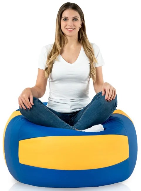 Sedací vak volejbal klasická ekokoža