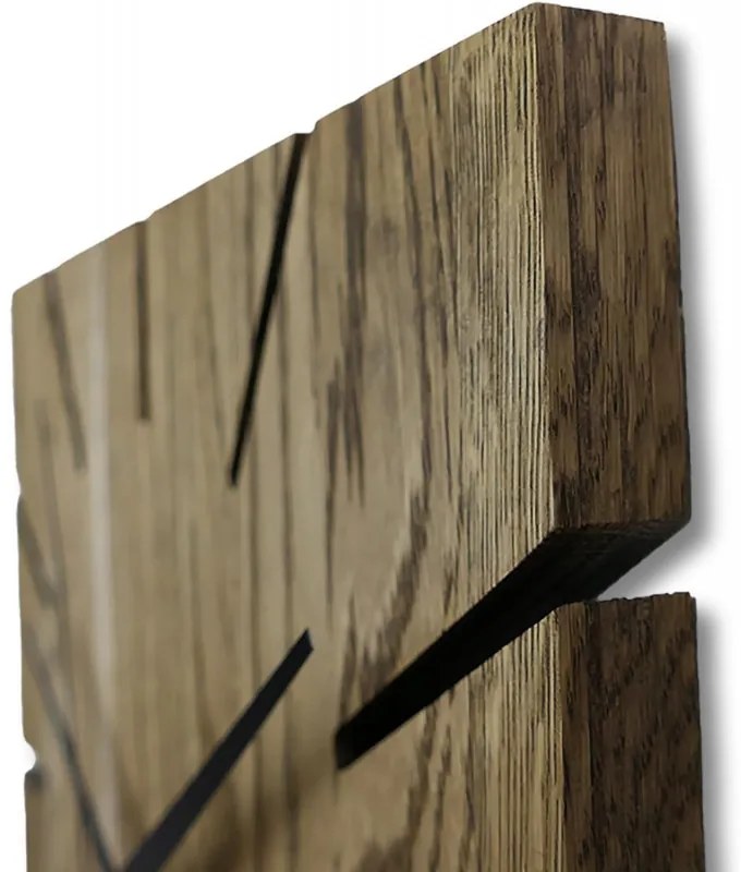 Ručne vyrábané dubové drevené hodiny | Elegantný dizajn | SENTOP MAS008-akcia20