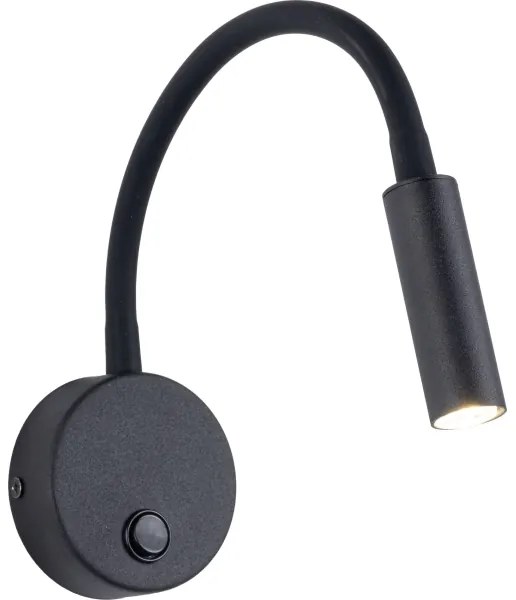 LED Nástenná lampa LAGOS 1xG9/3W/230V čierna