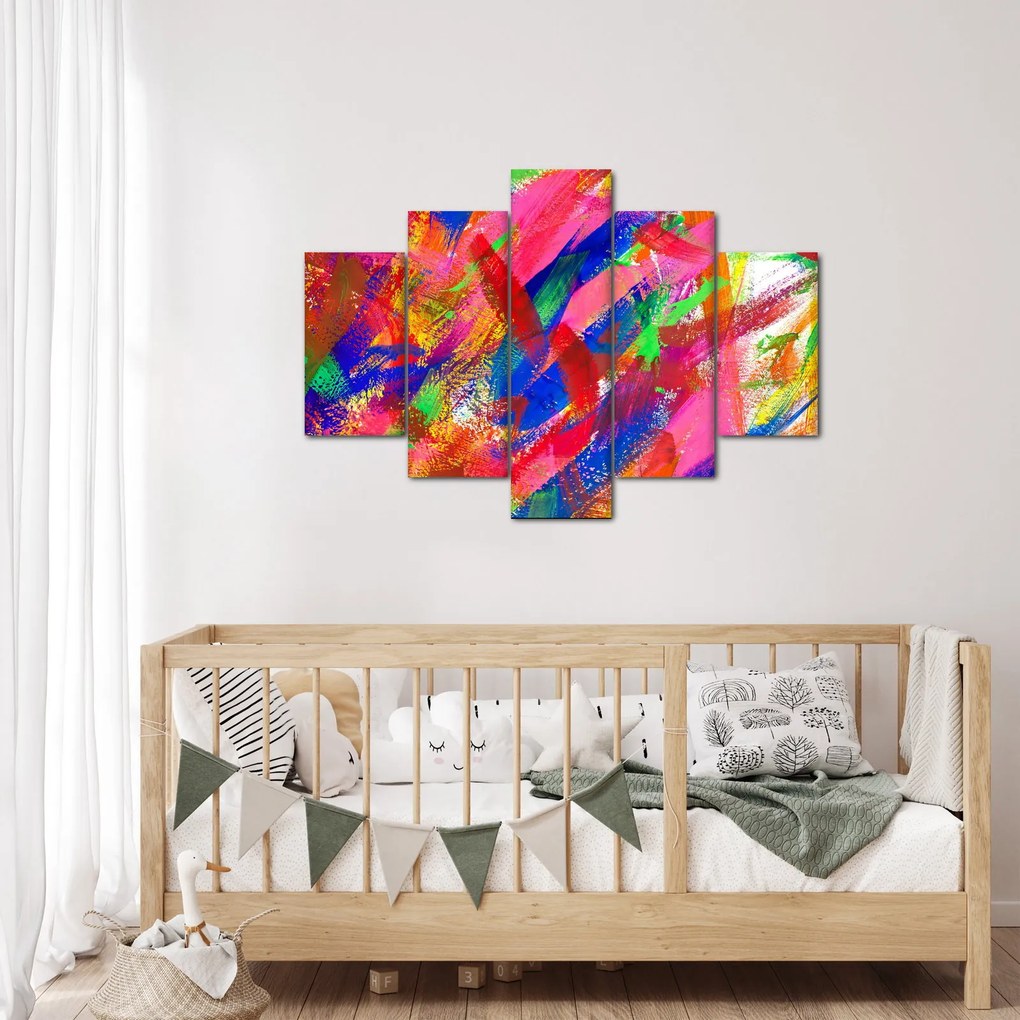 Obraz - Farebná abstrakcia (150x105 cm)