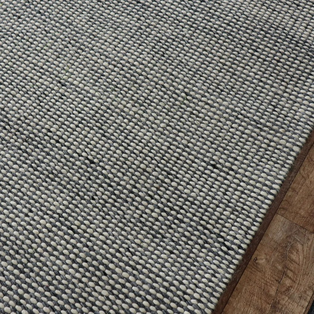 Kusový ručne tkaný koberec Woolen 2 Grey, 150x240, šedá, obývacia izba, Asra