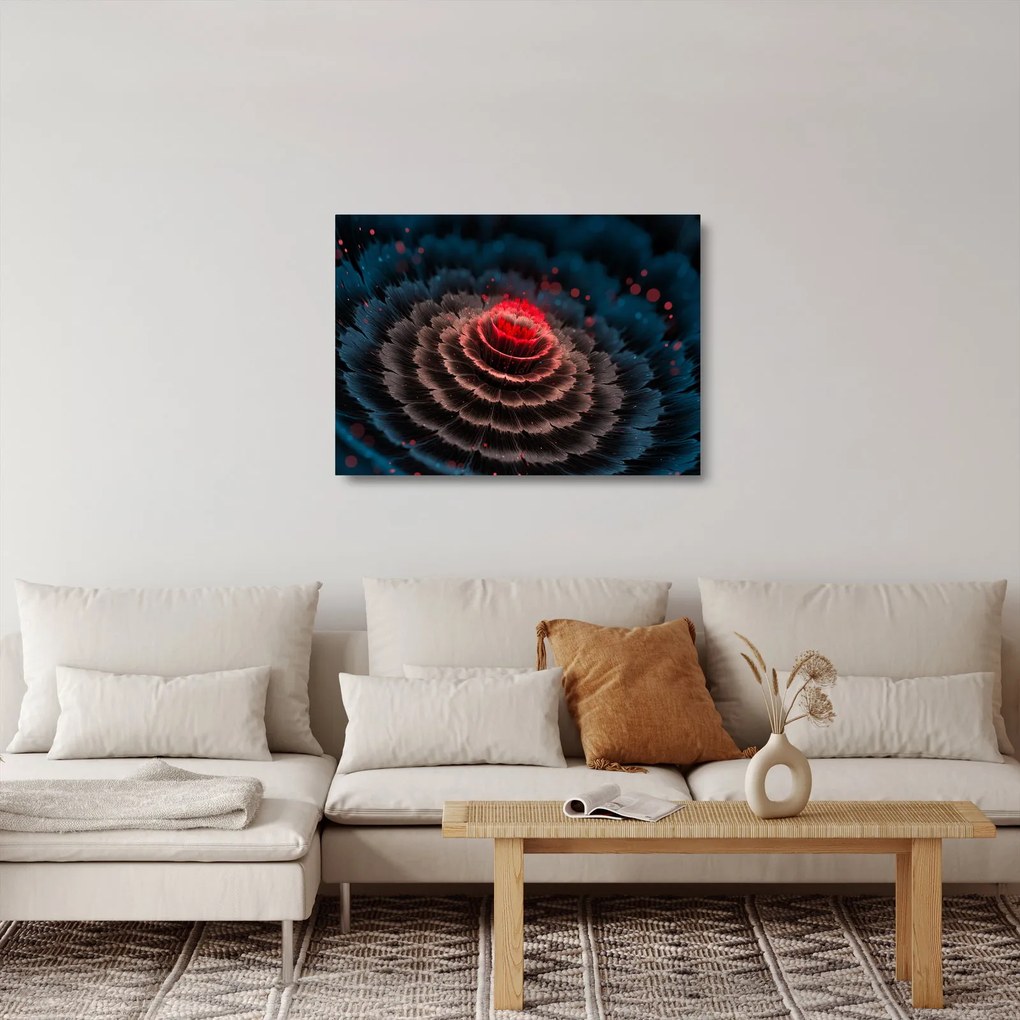 Sklenený obraz abstrakcie (70x50 cm)
