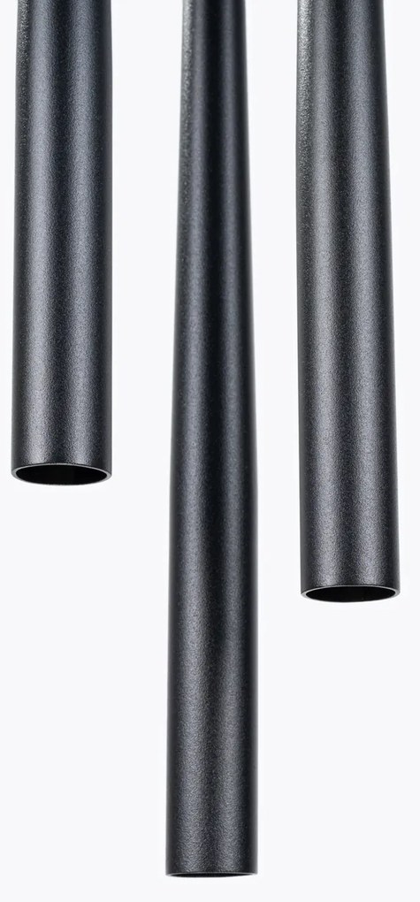 Závesné svietidlo Bliss, 3x čierne kovové tienidlo, o