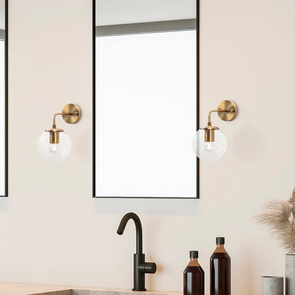 Nástenné svietidlo v bronzovej farbe ø 15 cm Viran – Opviq lights