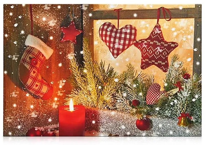 Markslöjd 704359 - LED Svietiaci dekoračný obraz CANVAS LED/0,18W/3xAA