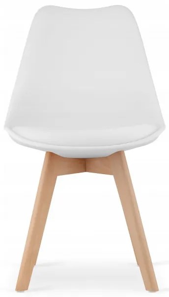 Jedálenský stôl TODI biely 60 cm s dvoma stoličkami MARK biele