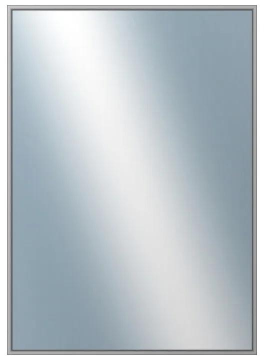 DANTIK - Zrkadlo v rámu, rozmer s rámom 50x70 cm z lišty Hliník šedá (7269006)