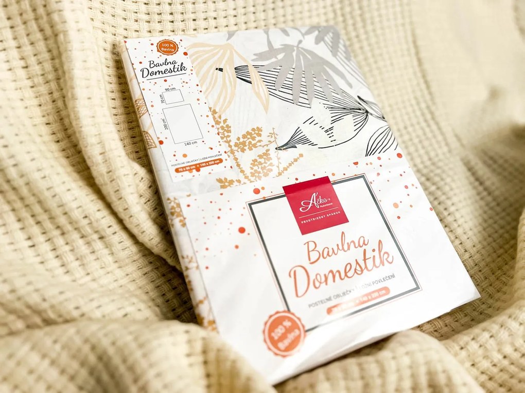 Áčko a.s. Ružomberok Bavlnené obliečky ABOV Grey