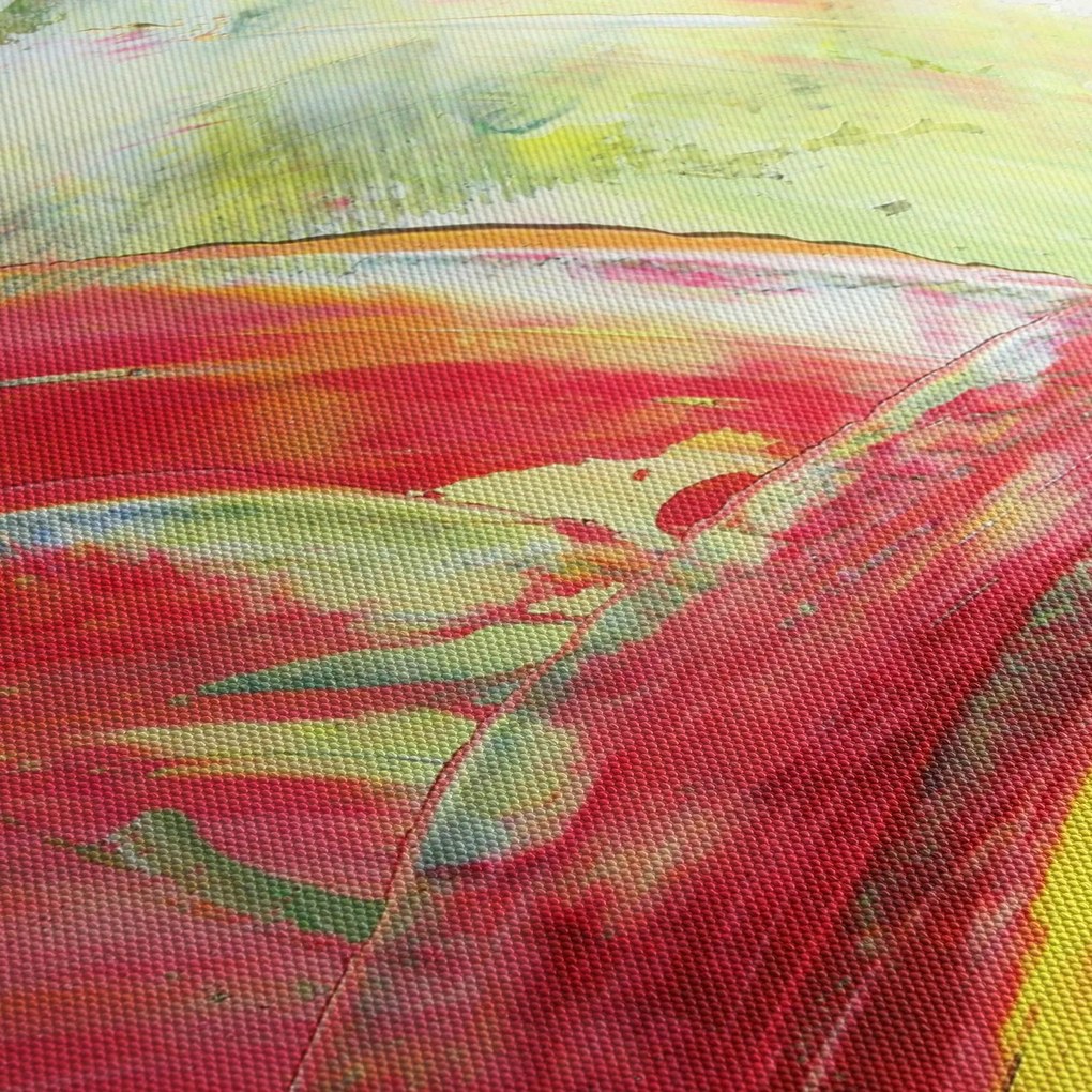 Obraz abstrakcie - maľba (120x50 cm)