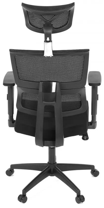 Kancelárska otočná stolička VILD — látka, čierna