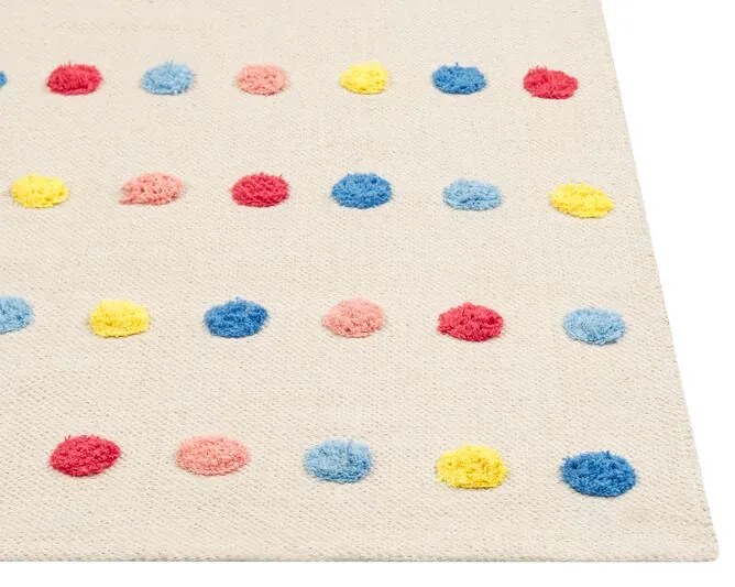 Detský bavlnený koberec 80 x 150 cm viacfarebný LELES Beliani